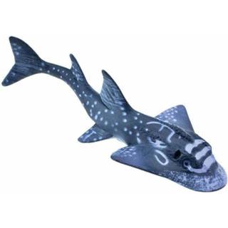 👉 Zeedier blauw wit kunststof Safari Zeedieren Shark Ray Junior 12,2 Cm Blauw/wit 95866226305