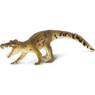 👉 Dinosaurus bruin zwart rubber Safari Kaprosuchus Junior 21 Cm Bruin/ 95866300807
