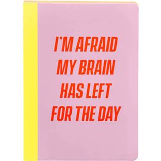 👉 Notitieboek oranje wit papier meisjes Yes Studio Afraid A5 Oranje/wit 5055923776353