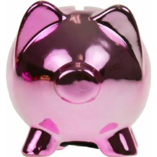 👉 Spaarvarken roze keramiek United Entertainment 11 X 8,5 Cm 8718274548853