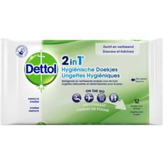 👉 Dettol Hygienische Doekjes 2 In 1 - 12 Stuks X12 Handig Voor Onderweg 8710552293103