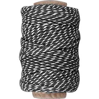 👉 Zwart Colortime Gestreept Koord 50 Meter 5707167901182