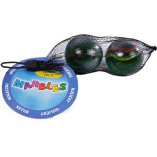 👉 Knikker glas multikleur Toys Amsterdam Knikkers Bonken Junior 5 Cm 2 Stuks 8713219327623