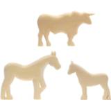 👉 Houtsnijwerk groot kinderen Kids At Work Paard, Pony En Stier 4047542605832