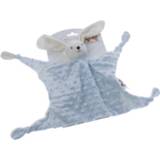 👉 Knuffeldoek blauw polyester Gamberritos Knuffeldoekje Stippen Konijn 23 Cm 8432443609472