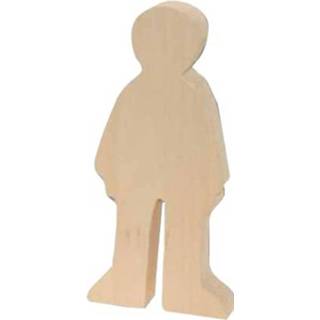 👉 Bruin hout kinderen jongens Kids At Work Knutseldier Jongen Junior 15 Cm 4047542607133
