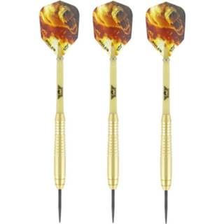 👉 Dartpijl brass messing metaal multikleur 1x Set Van 3 Dartpijlen Bear 21 Grams - Darten/darts Sport Artikelen Pijltjes 8719075966037