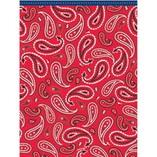 👉 Tafelkleed blauw kunststof multikleur Amscan Bandana & Blue Jeans 243 X 137 Cm 13051432997