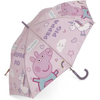 👉 Paraplu lila roze kunststof Nickelodeon Peppa Pig Junior 48 Cm Lila/roze 8719817749355