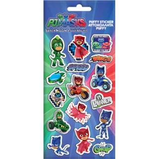 👉 Stickervel papier jongens Diakakis Pj Masks Puffy 10 X 22 Cm 5205698432309