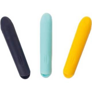 👉 Krijthouder zwart blauw geel Jaq Bird Krijthouders Junior 8 Cm Zwart/blauw/geel 3 Stuks 650726210797