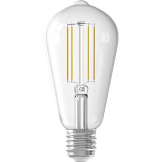 👉 Transparant Calex - Led Lamp Smart St64 E27 Fitting Dimbaar 7w Aanpasbare Kleur Cct Helder 8712879146384