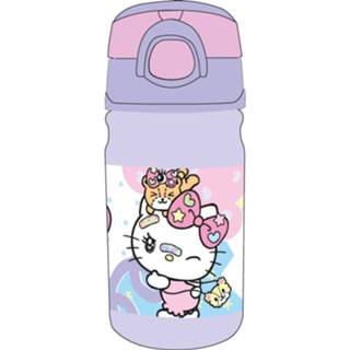 👉 Drinkbeker paars roze kunststof Giovas Hello Kitty 350 Ml Paars/roze 5204549125049