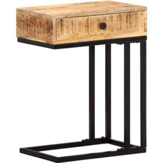 👉 Bijzettafel hout bruin mannen Vidaxl U-vormig 45x30x61 Cm Massief Mangohout 8719883998299