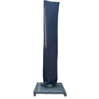 👉 Parasolhoes polypropyleen zwart Staande Parasol Met Stok En Rits 230x30/57 Cm. Beschermhoes / Afdekhoes 8719956485466
