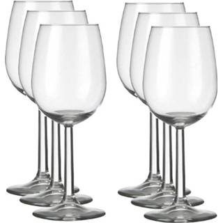 👉 Wijnglas witte glas transparant 6x Luxe Wijnglazen Voor Wijn 230 Ml Bouquet - 23 Cl Glazen Drinken Van 8720276608244