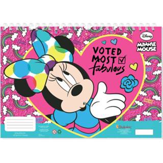 👉 Kleurboek roze Disney Sticker- En Voted Most 33 Cm 40 Pagina's 8719817747528