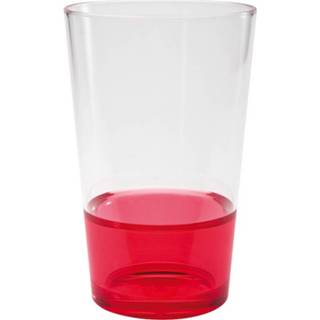 👉 Drinkbeker rood transparant kunststof Zak!designs Frizz 300 Ml 12 X 7,5 Cm Rood/transparant 707226618933