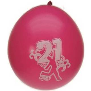 👉 Ballon multikleur 24x Stuks Verjaardag Ballonnen 21 Jaar Thema - Feestartikelen En Versieringen 8720276023658