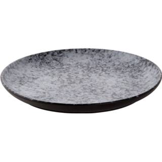 Bord grijs zwart porselein Palmer Rocks 26.5 Cm 1 Stuk(s) 8717522237235