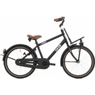 👉 Jongensfiets staal jongens Bike Fun Load 20 Inch 33 Cm Terugtraprem Matzwart 8716637051040