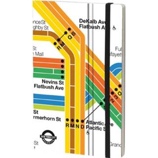 👉 Notitieboek papier karton multikleur Stifflex Nyc Brooklyn 21 X 13 Cm Papier/karton 8022697010034