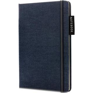 👉 Notitieboek blauw karton textiel Xd Collection Denim A5 Karton/textiel Donkerblauw 8714612112113