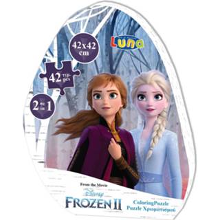 👉 Kleurplaat karton Luna En Puzzel Frozen Ii 42 Cm Stuks 5205698468438