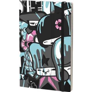 👉 Notitieboek karton papier blauw Stifflex Icon 21 X 13 Cm Karton/ivoor 8022697008253