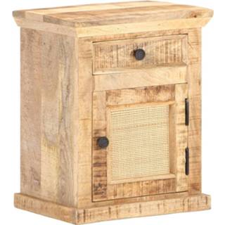 👉 Nachtkastje riet hout bruin mannen Vidaxl 40x30x50 Cm Massief Mangohout En Natuurlijk 8719883998268