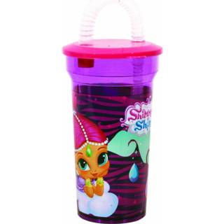 Drinkbeker paars kunststof Giovas Disney Shimmer And Shine 400 Ml 5204549116276