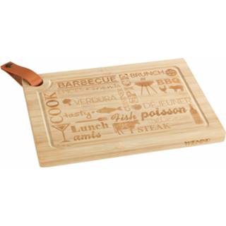 👉 Snijplank bamboe Wenko Steak 39,5 X 28 Cm Naturel 4008838264898