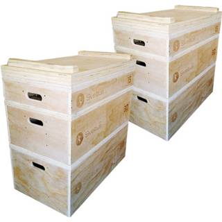 👉 Bruin hout Sveltus Jerkblokken 91,5 X 51 Cm Lichtbruin 2 Stuks 3412181046031