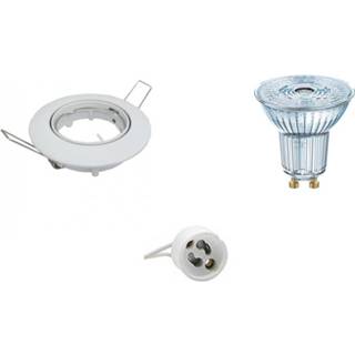 👉 Wit glans Osram - Led Spot Set Parathom Par16 927 36d Gu10 Fitting Dimbaar Inbouw Rond 5.5w Warm 2700k 6013910140104