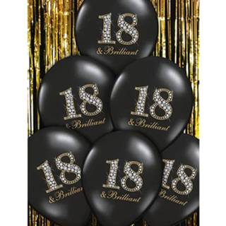 👉 Ballon multikleur Ballonnen 18 & Brilliant 30 Cm - 6 Stuks 5901157493781