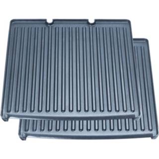 👉 Grill Solis Geribbelde Platen & More - 2 Stuks 7611210720119