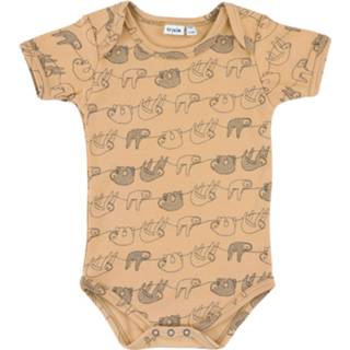 👉 Rompertje oranje katoen Trixie Romper Silly Sloth Kort 5400858804181