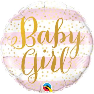 👉 Folieballon multikleur baby's meisjes Baby Girl Stripes 71444880022