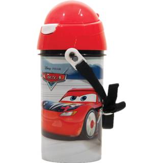 👉 Schoolbeker rood wit kunststof Giovas Cars 420 Ml Rood/wit 5204549124707