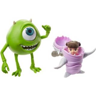 👉 Speelfiguur groen roze kunststof Mattel Speelfiguren Pixar Mike & Boo Groen/roze 10 Cm 887961858174