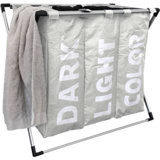👉 Organizer wit Was / wasmand met 3 vakken - Off white 5601570631639