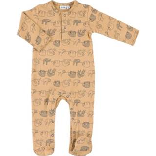 👉 Oranje katoen Trixie Onesie Met Voetjes Silly Sloth 5400858804518