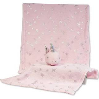 👉 Knuffeldoek roze polyester Nursery Time En Deken Set 2-delig 5035320425450