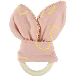 👉 Bijtring roze geel katoen meisjes Trixie Lemon Squash 17 Cm Roze/geel 5400858010544