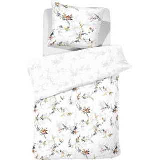 👉 Dekbedovertrek wit katoen Cinderella Corolla - 1-persoons (140x200/220 Cm + 1 Sloop) White 8719002178014