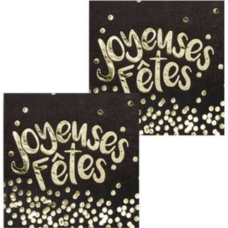 👉 Servet zwart papier Boland Servetten Nieuwjaar 33 Cm 12 Stuks 8712026134837