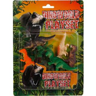 👉 Dinosaurus kunststof Dinoworld Speelset Dinosaurussen 8 Cm 7-delig 8713219366530
