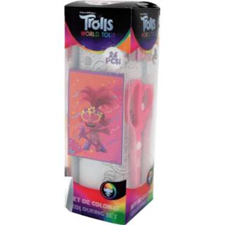 👉 Knutselset papier multikleur meisjes Trolls World Tour 26-delig 5949043759436