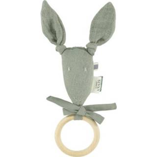 👉 Bijtring groen katoen hout Trixie Kangoeroe Bliss Olive Junior 25 Cm 5400858500779