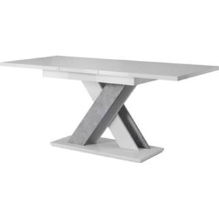 👉 Eettafel wit grijs Meubella - Eetkamertafel Bari Mat Betonlook 8720039242128